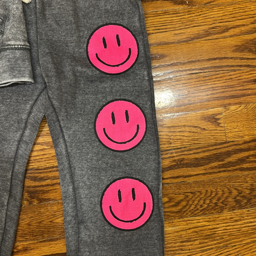 Vintage Havana play six 5 year old sweater sweatpants set smiley face emoji - Picture 3 of 7